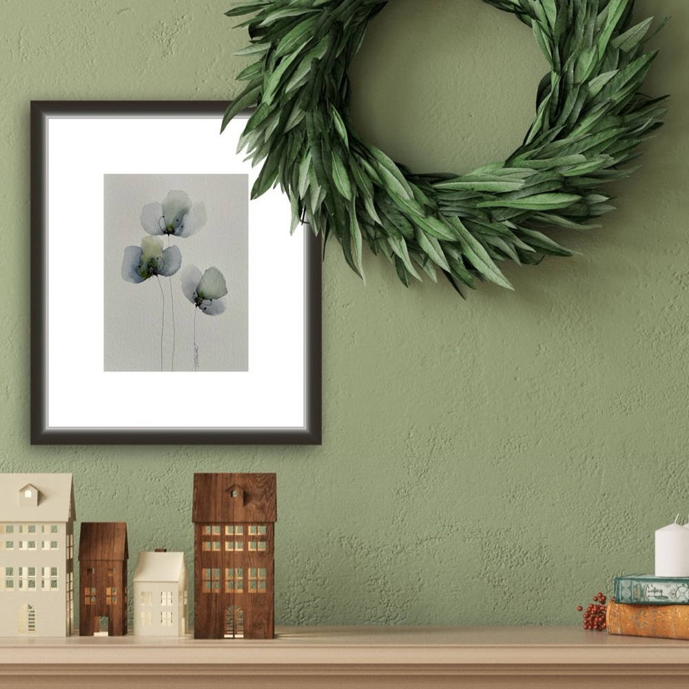 Fine Art Giclee Print-Blue Whispers 8x10 printed on archival quality paper